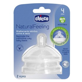Chicco Natural Feeling Θηλή Σιλικόνης Adjustable Ρυθμιζόμενη Ροή 4m+