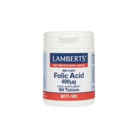 Lamberts Folic Acid 400μg 100tabs