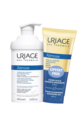 Uriage PROMO XEMOSE Creme Relipidante Anti-Irritations 400ml + ΔΩΡΟ Huile Lavante Apaisante 200ml
