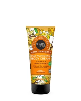 Natura Siberica Organic Shop Body Desserts Vanilla Milkshake Deep Nourishing Body Cream 150ml