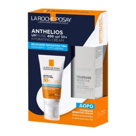 La Roche Posay Anthelios UVMUNE400 Hydrating Cream SPF50+ με Άρωμα & Δώρο Ενυδατική Κρέμα Toleriane Sensitive