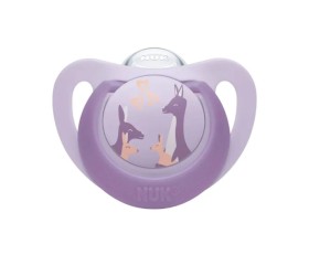 NUK First Choice Πιπίλα Σιλικόνης 6-18m Μωβ
