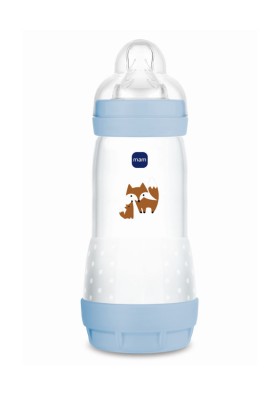 MAM Μπιμπερό Πλαστικό Easy Start Anti-Colic Θηλή Σιλικόνης 4+ 320ml Μπλέ
