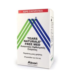 Tears Naturale Free Med Οφθαλμικές Σταγόνες σε Αμπούλες 30 x 0,4ml