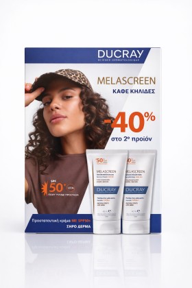 Ducray Melascreen Cream SPF50 Καφέ Κηλίδες Ξηρό Δέρμα Promo Pack 2x50ml -40% στο 2ο Προϊόν