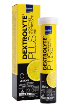 Dextrolyte Plus Ηλεκτρολύτες με Γεύση Λεμόνι 20 Αναβράζουσες Ταμπλέτες