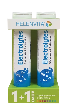Helenvita Electrolytes 20tabs Αναβράζουσες 1+1