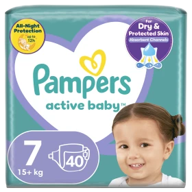 Pampers Active Baby Maxi Pack No7 (15+kg) 40τμχ