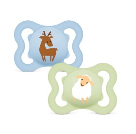 MAM Πιπίλα Air Σιλικόνης 2-6 Μηνών Μπλε-Πράσινο