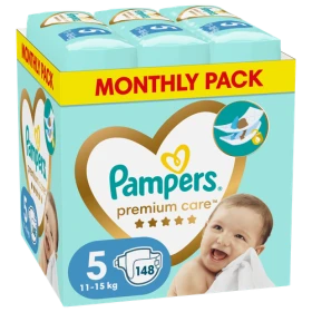 Pampers Premium Care No5 11-15kg Monthly Pack 148τμχ