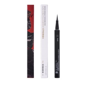 Korres Minerals Liquid Eyeliner Pen 01 Μαύρο 1ml