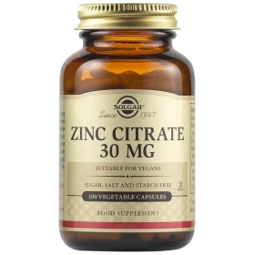 Solgar Zinc Citrate 30mg 100caps