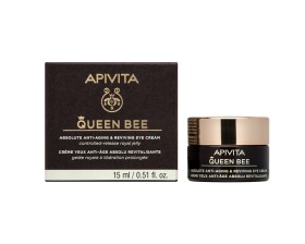 Apivita Queen Bee Κρέμα Ματιών Απόλυτης Αντιγήρανσης με Βασιλικό Πολτό Ελεγχόμενης Αποδέσμευσης 15ml