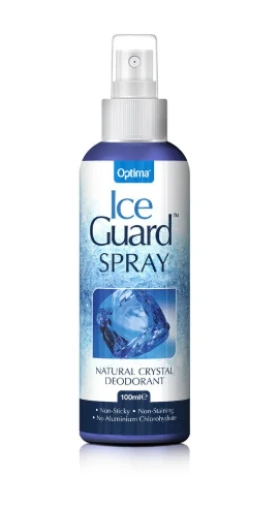 Optima Ice Guard Natural Crystal Deodorant Spray 100ml