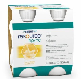 Nestle Resource HP/HC Υπερπρωτεϊνικό & Υπερθερμιδικό Συμπλήρωμα Διατροφής με Γεύση Βανίλια 4X200ml