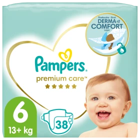 Pampers Premium Care Πάνες No.6 (13+kg) 38τμχ