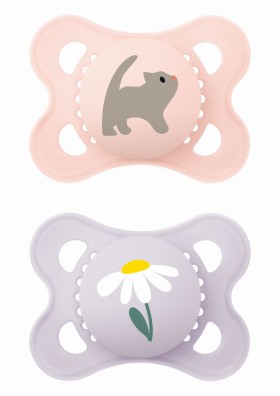 MAM Πιπίλα Original Σιλικόνης 2-6 Μηνών Ροζ-Μωβ