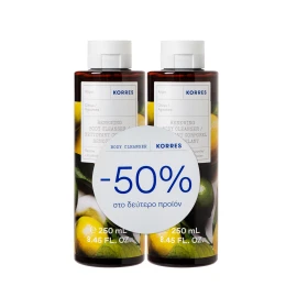 Korres Αφρόλουτρο Κίτρο 2x250ml -50% στο 2ο Προϊόν