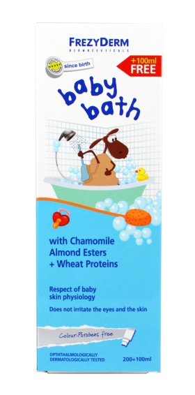 Frezyderm Baby Bath Βρεφικό Αφρόλουτρο 200ml + 100ml Δώρο