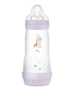 MAM Μπιμπερό Πλαστικό Easy Start Anti-Colic Θηλή Σιλικόνης 4+ 320ml Μωβ
