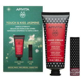 Apivita Touch & Kiss Jasmine Ενυδατική Κρέμα Χεριών με Γιασεμί & Πρόπολη 50ml & Lipcare με Φραγκοστάφυλλο Promo Pack