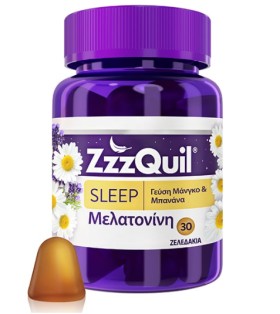 ZzzQuil Natura Συμπλήρωμα Διατροφής με Μελατονίνη με Γεύση Μπανάνα & Μάνγκο 30 Ζελεδάκια
