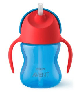 Philips Avent Παγουρίνο με Καλαμάκι 9m+ 200ml Μπλε