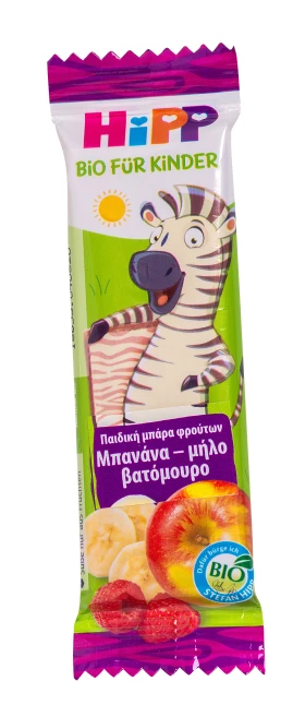 Hipp Μπισκοτόμπαρα Φρούτων Βατόμουρο με Μπανάνα και Μήλο 23g