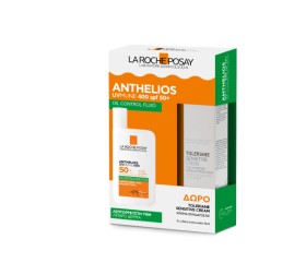 La Roche Posay Anthelios UVMUNE 400 Oil Control Fluid SPF50+ Αντηλιακό Προσώπου για Λιπαρό Δέρμα & Δώρο Ενυδατική κρέμα Toleriane Sensitive