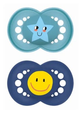 MAM Πιπίλα Original Σιλικόνης 6-16 Μηνών Γαλάζιο-Μπλέ