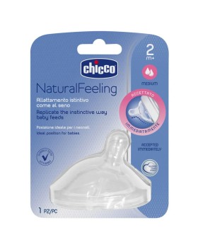 Chicco Natural Feeling Θηλή Σιλικόνης Medium 2+