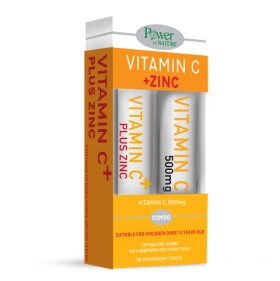 Power Health Zinc Plus Vitamin C 20tabs + Δώρο Vitamin C 500mg 20tabs Αναβράζον