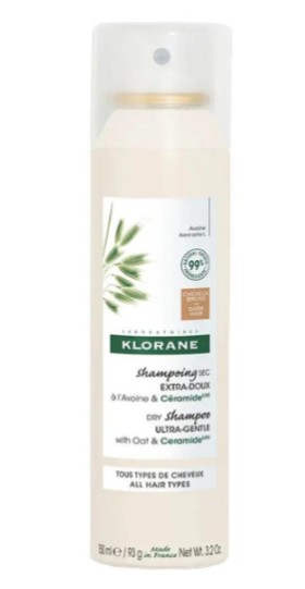 Klorane Avoine Dry Shampoo για Καστανά/Μαύρα Μαλλιά με Γαλάκτωμα Βρώμης 150ml