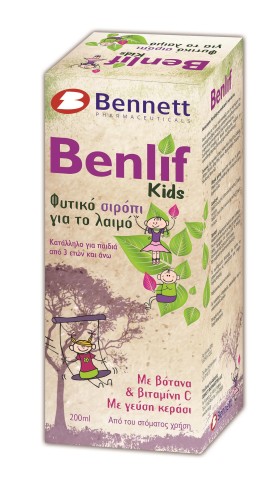 BENNETT BENLIF KIDS HERBAL SYRUP 200ML