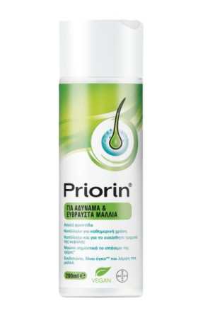 Priorin Shampoo Σαμπουάν για Αδύναμα Εύθραυστα & Αραιωμένα Μαλλιά 200ml