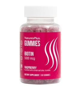 Natures Plus Biotin 5000mcg 60 Ζελεδάκια