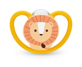 NUK Πιπίλα Σιλικόνης Space Πορτοκαλί 16-18m