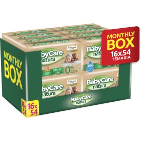 Babycare Μωρομάντηλα Natura 16x54τμχ Monthly Box