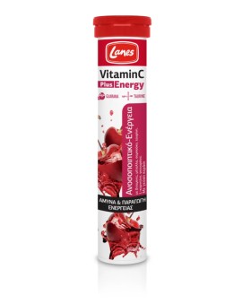 Lanes VitaminC Plus Energy με Γεύση Κεράσι 20 Αναβράζουσες Ταμπλέτες