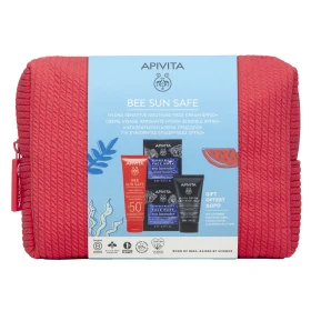 Apivita Bee Sun Safe Hydra Sensitive Soothing Face Cream SPF50+ 50ml + Δώρο Mini Μαύρο Gel Καθαρισμού & Μάσκα Προσώπου Θαλάσσια Λεβάντα