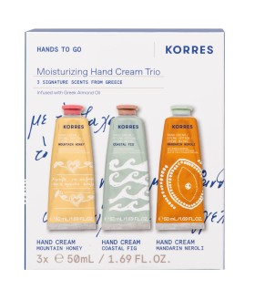 Korres Hands to Go Moisturizing Hand Cream Trio