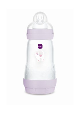 MAM Μπιμπερό Πλαστικό Easy Start Anti-Colic Θηλή Σιλικόνης 4+ 320ml Μωβ