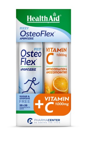 Health Aid Osteoflex Fizzy 20 Αναβράζουσες Ταμπλέτες +Δώρο Vitamin C 1000mg