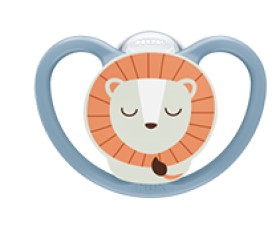 NUK Perfect Match Air Night Πιπίλα Σιλικόνης 0-6m Μπλε