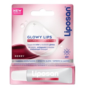 Liposan Glowy Lips Berry Ενυδατικό Gloss Χειλιών 10ml
