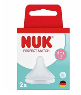NUK Perfect Match Θηλή Σιλικόνης 6m+ XL 2τμχ