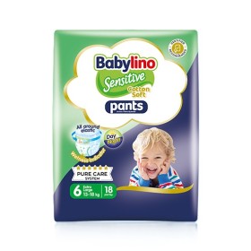 Babylino Sensitive Cotton Soft Πάνα Βρακάκι No6 13-18kg 31τμχ