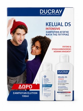 Ducray Kelual DS Intensive Shampoo Κατά της Πιτυρίδας 100ml Promo Pack