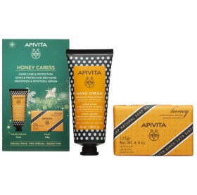 Apivita Honey Caress Κρέμα Χεριών Εντατικής Ενυδάτωσης 50ml & Σαπούνι με Μέλι & Λεβάντα 125g Promo Pack
