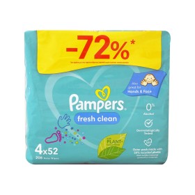Pampers Wipes Fresh Clean 4x52τμχ (-72%)